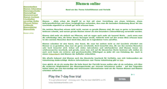 Desktop Screenshot of blumen-online-ratgeber.de